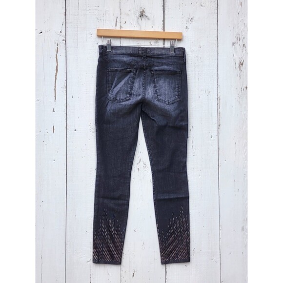 Current / Elliott Women's Faded Black Skinny Jeans With Studs Sz W 29 PLZ READ - Picture 3 of 3